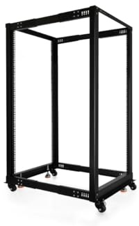 Alphacool 13738 ES 19 Open Frame Serverrack 25HE Verstellbare Tiefe Server Racvk Gehäuse