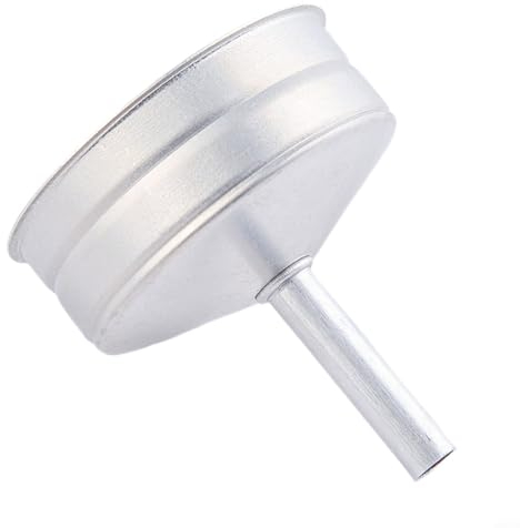 Filtro a imbuto Moka in alluminio, adatto per caffè espresso, 1, 2, 3, 6, 9, 12 tazze. Realizzato in alluminio
