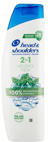 Head & Shoulders Menthol Fresh 2-in-1 Anti-Schuppen Shampoo und Conditioner 250ml Bis zu 100% Schutz vor Schuppen. Klinisch getestet. Für alle Haartypen. Für den täglichen Gebrauch. Mentholduft