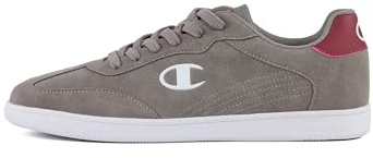 Champion Prestige MS Low, Herren-Sneakers, Dunkelgrau/Bordeaux (ES008), 45 EU, Dunkelgrau Bordeaux Es008, 45 EU