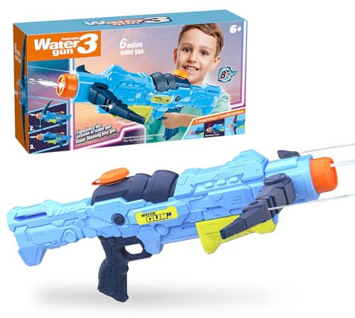 Water Wasserpistole, Armbrust Wasserpistolen für Kinder Erwachsene, Dreifachen Wasserspritzpistole Spielzeug Pistole Mit Große Reichweite, Spritzpistole für Mädchen Junge im Freien Sommer Party Strand