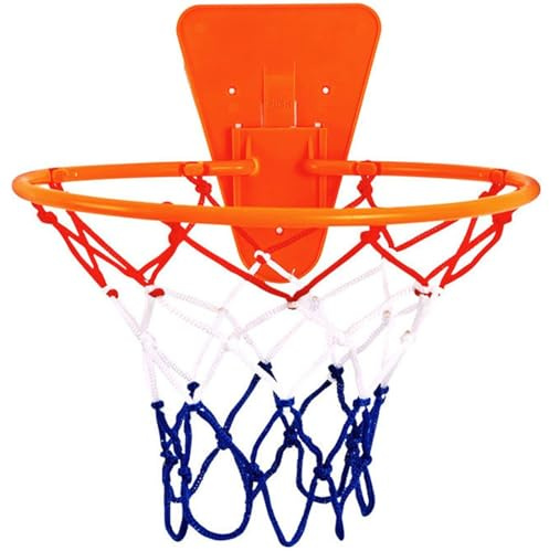 Ericetion Wandmontierter Reifen, Wandmontierter Basketballkorb, Leiser Basketballkorb für drinnen, Wandhängendes Basketballziel drinnen, Tragbarer Basketballkorb für Kinder und Erwachsene