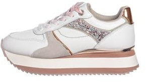 Lumberjack Lotus Sneaker Casual Platform Bianco/Rosa SWI0312-001 (Bianco Rosa, Sistema Taglie Calzature EU, Adulto, Donna, Numero, Media, 39)