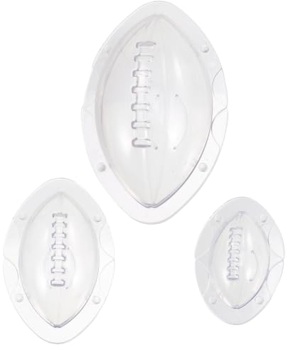 STOBAZA 3pièces Moules à Gâteau Forme De Rugby Lot Pour Glacée Et Décorations De Gâteaux Pour Pâtisserie Et