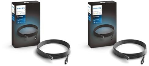 Philips Hue Play Extension Cable, Black, 5m (Pack of 2)