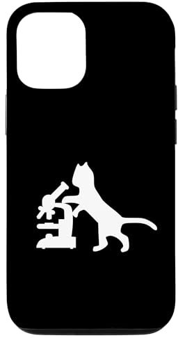 iPhone 15 Microscope Cat - Microscope Kitten, Biology Cat, Histology Case