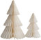 Sapin de Noël en papier, petit sapin de Noël en papier décoratif pour Noël | Arbres de Noël en papier multi-couches, 2 décorations de Noël d'intérieur et de bureau