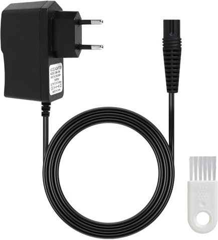 Ladegerät für Rasierer für Braun, Ladegerät Adapter kompatibel mit Braun Elektrorasierer Serie 9/7/6/5/4/3/2/1, Rasierer für Braun Serie, Netzkabel mit Reinigungsbürste