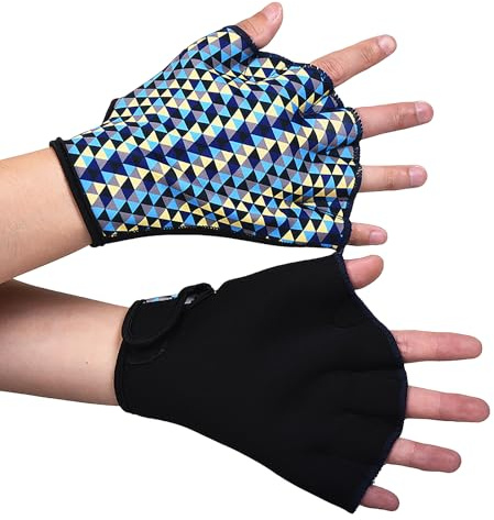 Sports Swimming Gloves Aquatic Swim Training Glove Neoprene Webbed Fitness and Water Aerobics Resistance Gloves for Men Women Children