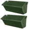 Kisangel 2pièces Jardinière Murale Verticale Pot De Plante Extérieur avec Design Ventilé pour Décoration De Jardin Et Mur Résistante Corrosion Et Économique Eau Style Naturel