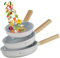 Pfannenset Scheffler Pfanne 20/24/28cm,Bratpfanne Pfannen,beschichtete Pfanne,Pfanne Induktion mit Antihaft-Beschichtung,geeignet für alle Herdarten（Weiß-2）