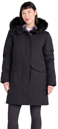Mountain Warehouse Aurora Womens Down Jacket - Waterproof & Breathable Ladies Puffer Coat with Taped Seams & Down Proof Lining - For Spring Summer, Camping Jet Black Women's Size 24