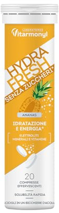 Vitarmonyl Hydrafresh Compresse Effervescenti Idratazione - Ananas 20 pz
