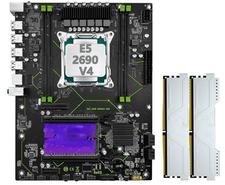 Scheda madre Fit For MR9A-H X99 LGA 2011-3 Kit di carte più processore Xeon E5 2690 V4 centrale con DDR4 16GB(2 * 8G) RAM 2133MHz memoria