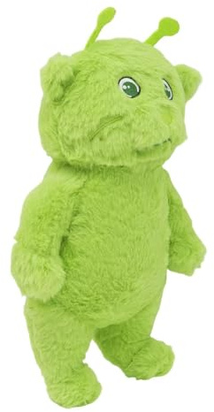Peluche Verde Morbido E | Gatto di peluche - Dimensioni 30 x 10 x 17 cm per adulti adolescenti fan camera da letto casa auto sera