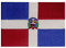 Bandera de la República Dominicana Caribe Emblema nacional Parche Bordado de Aplicación con Plancha