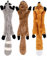 YAMI 3 Paquet Chiens Jouets à Mâcher Interactifs à Couinement en Peluche pour Petit et Moyen Chien