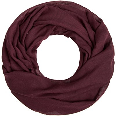 Majea Damen Loop Schal, uni, weinrot Damen Artikel-Nr.440900