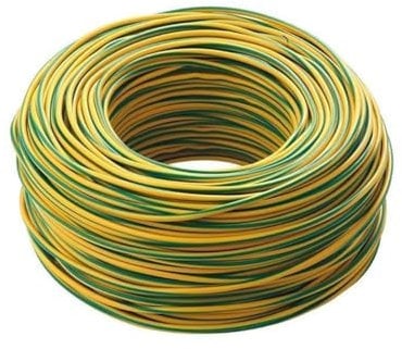 Cavo Icel FS17, Matassa Metri, Filo Elettrico Unipolare Isolante, Impianti Elettrici, Case, Imprese Edili (Giallo/Verde, 1 x 1,5 mm)