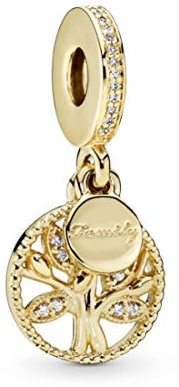 PANDORA SHINE Charm Anhänger Stammbaum Familienerbe vergoldet 768661C01