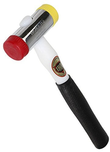 Red/Yellow Thor Glazing Hammer Soft/Medium/Hard Nylon Face 38mm UPVC Window Bead Mallet THO712