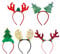 Amosfun 5 Stück Weihnachts-Haarreifen mit Rentiergeweih, festliche Kopfbedeckung für Kinder, vielseitiges Haarschmuck für Weihnachtsfeiern und Kostüme