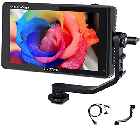 Feelworld LUT6 Zoll Touchscreen sdi Monitor 4k Ultra Bright DSLR Kamera Field Monitor mit 2600nits HDR 3D LUT 1920X1080 IPS Panel HDMI Eingang Ausgang