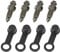 F FIERCE CYCLE 4 Stücke M6x1mm Hohlschraube Entlüftung Schraube mit Kappe für Motorrad