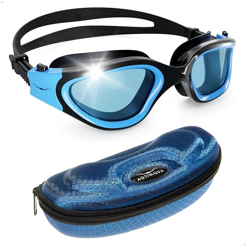 AqtivAqua Gafas de Natación DX, Gafas Natacion de Visión Amplia para Hombres y Mujeres Adultos, Anti Vaho Sin Fugas