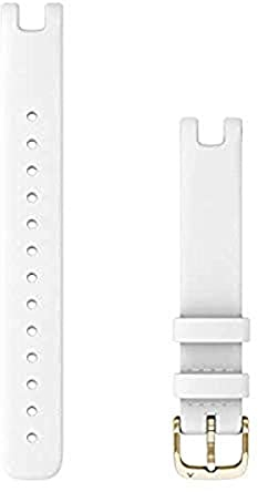 Garmin Bracelet Accessoire pour Montre connectée GPS Lily - Cuir Italien Blanc
