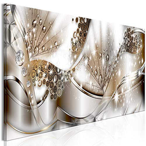 decomonkey Bilder Abstrakt 150x50 cm 1 Teilig Leinwandbilder Bild auf Leinwand Vlies Wandbild Kunstdruck Wanddeko Wand Wohnzimmer Wanddekoration Deko Pusteblume Ornament