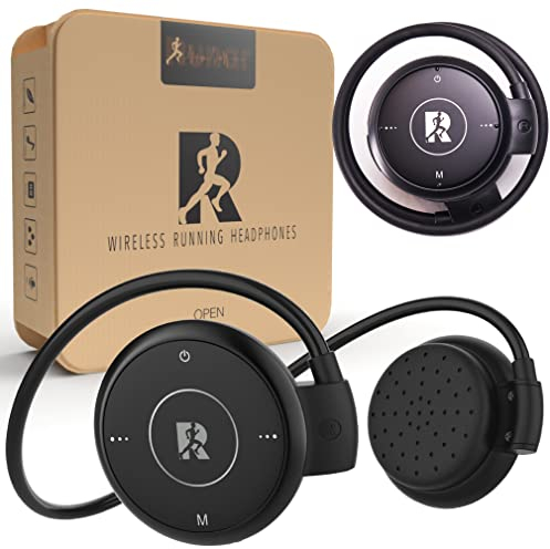 Runar - Sport-Kopfhörer von Runners Entworfen - Wireless Bluetooth V5.0, Kopfhörer mit Ohrbügel, Perfekt für Sport Training Joggen Fitnessstudio Workout Marathon, Sportkopfhörer zum Laufen