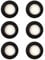 MARVIX Schwarze LED-Einbaustrahler, 12 V, 24 V, dimmbar, für Wohnmobil, Wohnwagen, Wohnmobil und Bootsbeleuchtung (warmweiß (3000 K), 6 Stück