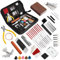 hanbangabc 72-teiliges Gitarren-Werkzeugset, professionelles Reparatur-Wartungs-Set für E-Gitarre, Ukulele, Bass-Banjo und andere Saiteninstrumente, Anfänger, Profis, Gitarrenbauer, einfache