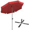 Gartinex Sonnenschirm Locarno 150/8 rot + Plattenständer