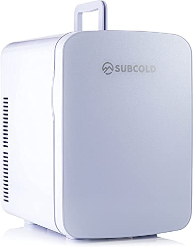 Subcold Ultra 15 Mini Fridge Cooler & Warmer | 3rd Gen | 15L capacity | Compact, Portable and Quiet | AC+DC Power Compatibility (White) (Renewed)