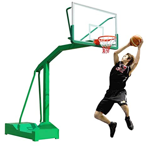 Basketball Stand Heavy Duty Outdoor Basketball Hoop, Steel Frame And Aluminum Alloy Backboard Dunk Game Equipment, For Gardens, Playgrounds, School Games (Size : 1.8x1.05m/5.9x3.44ft)