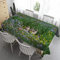 Syhi Qlty Rechteckig Biertisch Tischdecke 140x180 cm - Outdoor Tischdecke Abwaschbar Gartentischdecke Wasserabweisend Tischdecken für Küche Wohnzimmertisch - GrüNes Gras