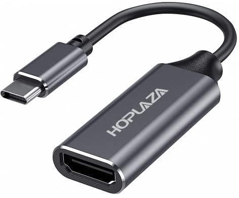 USB C auf HDMI Adapter, Typ C auf HDMI 4K Adapter (Thunderbolt 3 kompatibel) mit Video-Audioausgang für MacBook Pro 2018/2017/2016, Samsung Note 9/S9/Note 8/S8, Huawei Mate 20 und mehr (Grau)