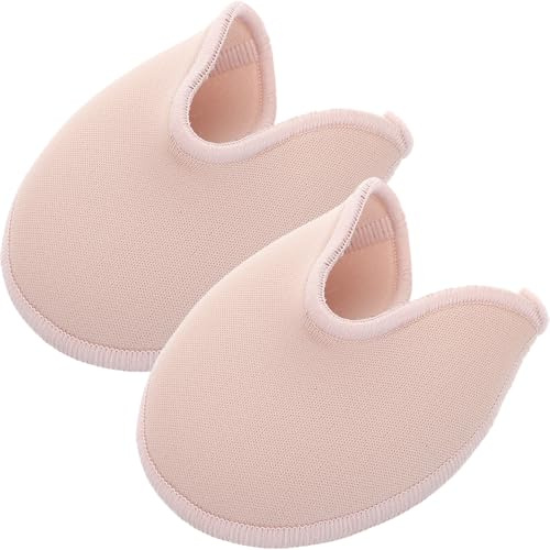 COLLBATH 1Paar Ballett Zehenschutz Atmungsaktive Zehenpolster für Spitzenschuhe Rutschfeste Halbsocken für Damen Flexibles und Hautfreundliches Material zur Druckentlastung für Tänzerinnen