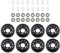 ECSiNG 8er-Pack 64mm 82A Inline-Skate-Räder mit Lagern ABEC-7 Rollschuh-Räder Gepäckräder Stützräder Trainingsräder für Indoor Outdoor Skating