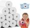 Papier thermique 10 rouleaux pour appareil photo pour enfants et mini imprimante, papier de chargement blanc pour appareils photo instantanés pour enfants, papier d'impression sans BPA (57 mm à 30 mm)