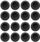 16 Stück Kopfhörerkappen, austauschbare Kopfhörermuffen, Kopfband-Kopfhörerkappen, kompatibel mit HD15, HD56, PX100, PX200, PC131, PMX100 und Kopfhörern um 50mm. Black