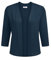 Zeagoo Damen Bolero Open Front Cardigan Elegant Casual Strickjacke 3/4 Ärmel Leichte Bolerojacke Navy Blau XL