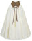 Fiamll Mittelalter Rock Damen A-Linie Lang, Elastische Taille mit Kordelzug, Renaissance Maxirock Beige, Victorianischer Stil, S