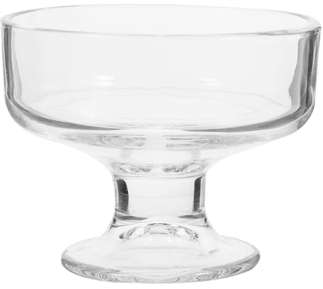 IMIKEYA Bol À Crème Glacée En Verre Tasses À Dessert En Verre Coupes À Pied Bol À Trifle Européen Tasses À Parfait Aux Fruits Transparents Pour Collation Cocktail Céréales 210 Ml