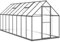vidaXL Serre avec Cadre de Base Anthracite 445x169x195 cm Aluminium, Serre en Polycarbonate, Serre de Bricolage, Grande Serre, Serre portative
