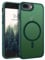 GUAGUA Magnetisch Hülle für iPhone 8 Plus, iPhone 7 Plus [Kompatibel mit MagSafe] Matt Handyhülle Stoßfest Durchscheinende Rückseite Dünn Schutzhülle Case für iPhone 8 Plus/7 Plus (5,5 Zoll) Grün