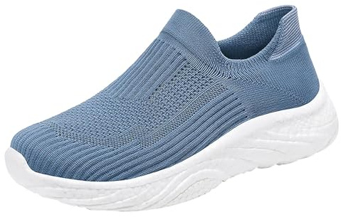 Orthopädische Damen Schuhe Für Die Knie Zu Unterstützen Bei Arthrose: Damenschuhe Sneaker Ohne Schnürsenkel Leichte Mesh-Sneaker Atmungsaktiv Walkingschuhe Slip On Gesundheitsschuhe Für Ältere 36-44
