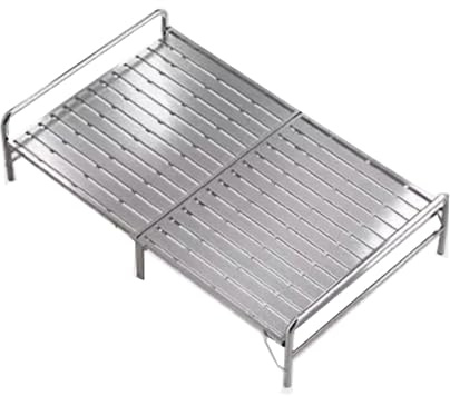 Klappbett 90x200 Erwachsene Ohne Matratze, Campingbett Feldbett Klappbar, Faltbar Gästebett Bis 400kg, Platzsparend Klappbett für Indoor Outdoor(90cm)